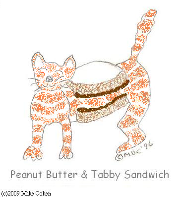Peanut Butter and Tabby Sandwich